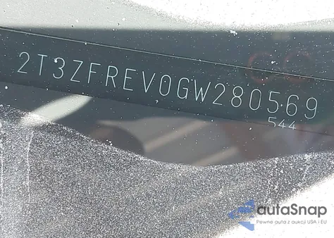 2016 Toyota Rav4 Le from USA, damaged, VIN 2T3ZFREV0GW280569